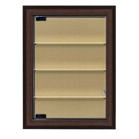 United Visual Products Indoor Enclosed Combo Board, 48"x36", Black Frame/Burgundy & Black UVCB4836B-BURGUN-BLACK